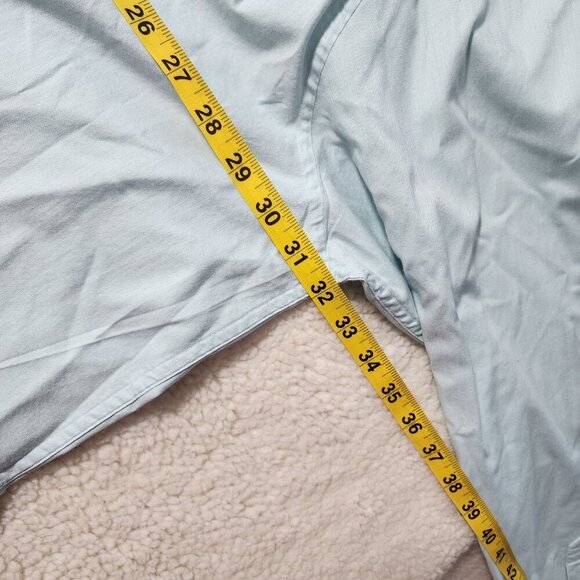 Tommy Bahama Pima Cotton Long Sleeve Shirt 3XT Blue Preppy Embroidered Logo - Picture 7 of 7